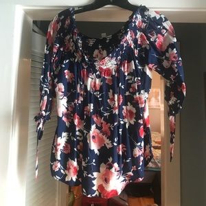 Off the shoulder floral top